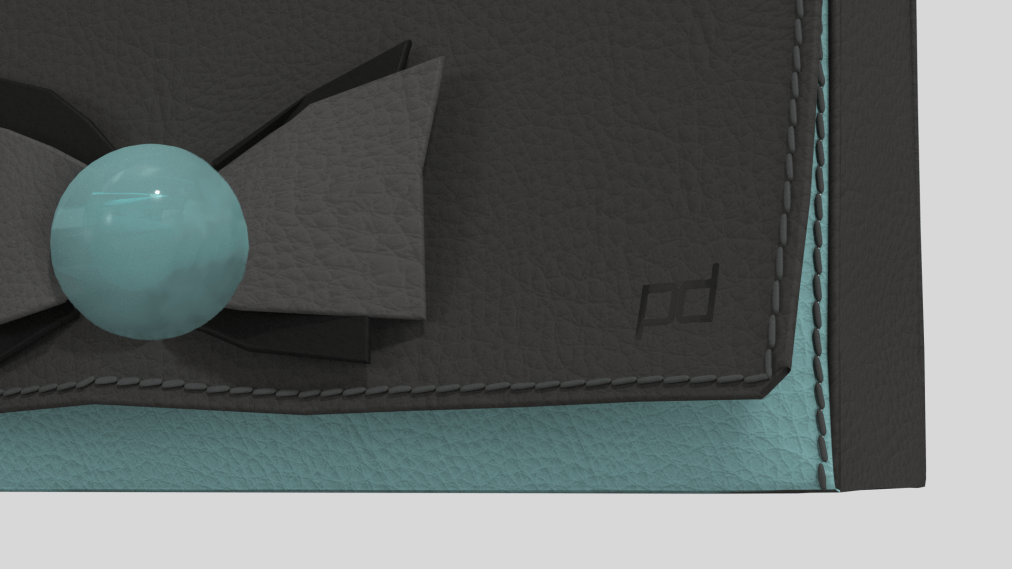 3D clutch bag